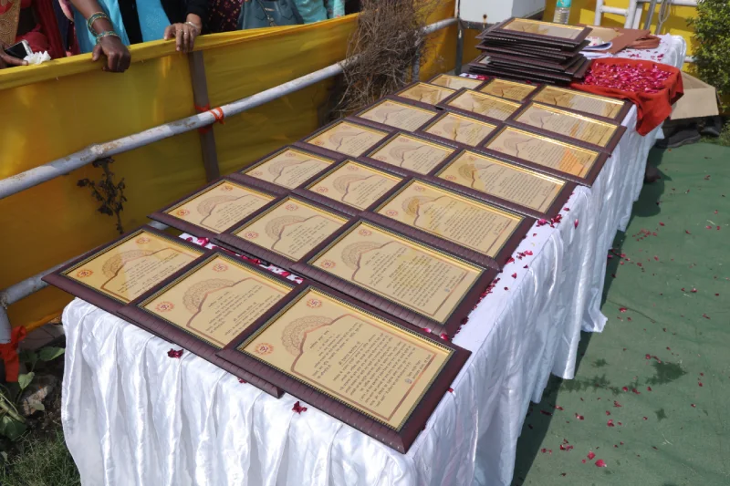 <p><span style="color: #7d4219;"><strong><span style="font-family: 'book antiqua', palatino; font-size: 14pt;">The Donor’s Name Engraved in the Golden Book</span></strong></span></p>